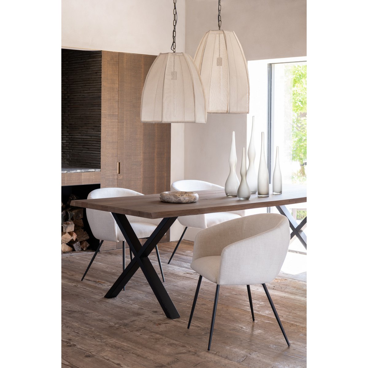 Elegante Stoel Wales – Comfort en Stijl in Ivoor