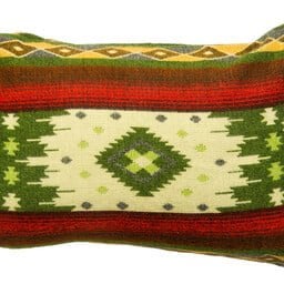 Ecuafina Cushion Native Quilotoa Green – Luxuriöses Alpaka-Design mit Entenfeder-Innenkissen