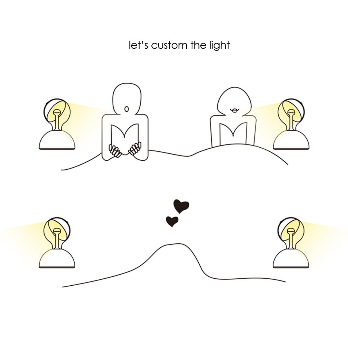 Stijlvolle Tafellamp Move Me Grijs/Wit - Innovatief Design