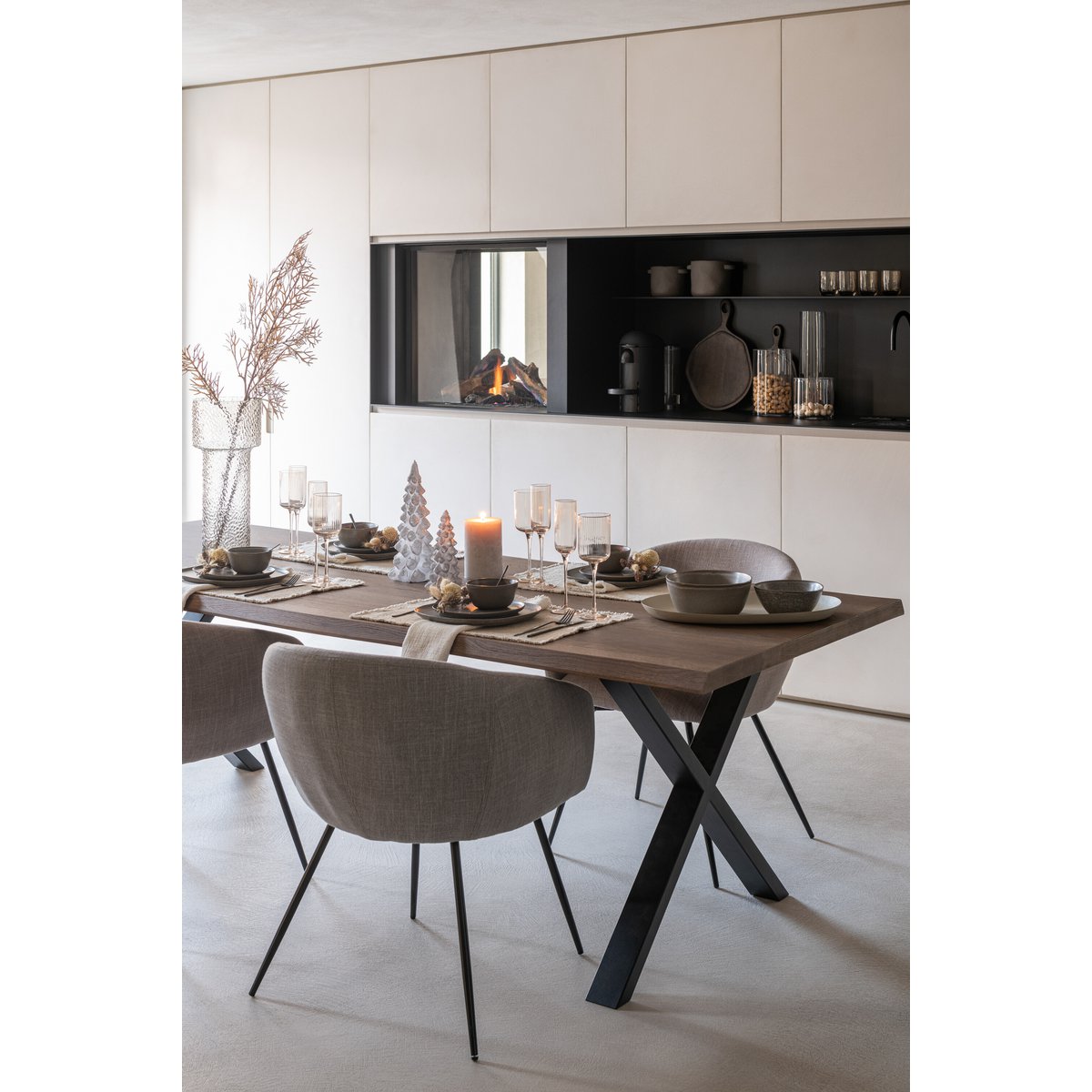 Elegante Stoel Wales – Comfort en Stijl in Grijs