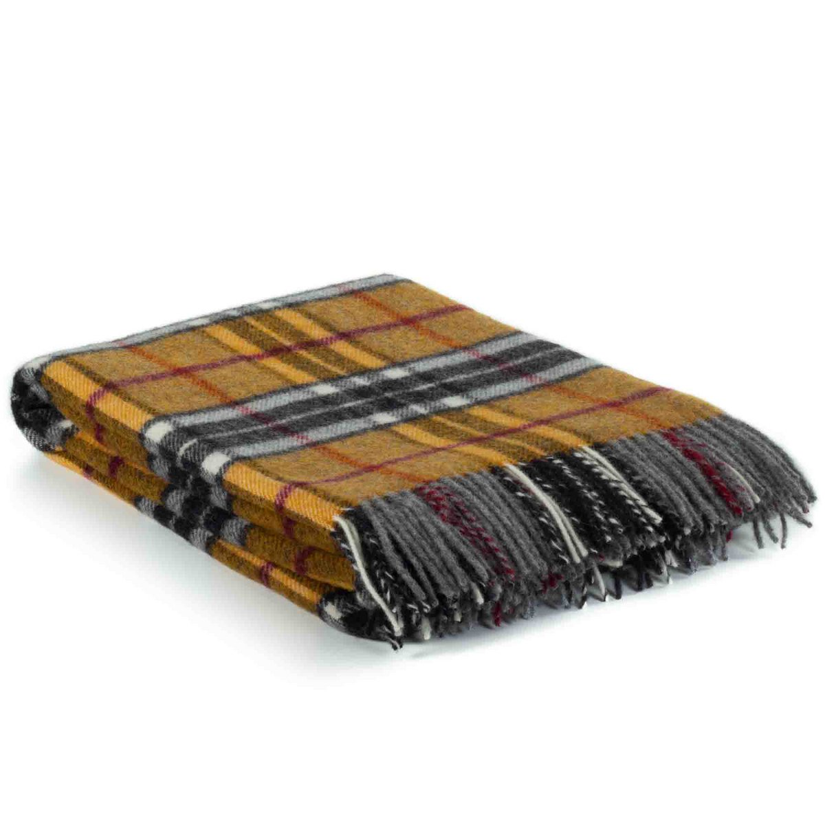 Burano Plaid – Luxe Tartande Deken van 100% Nieuw-Zeelandse Wol - Schotse Ruit