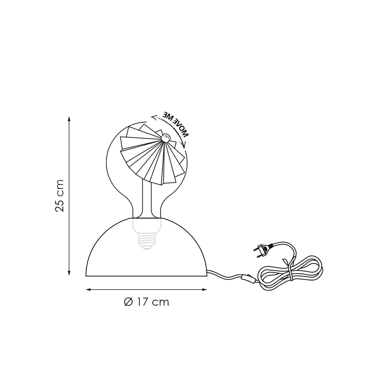 Innovatieve Tafellamp Move Me Umbrella Zilver - Stijlvol Design