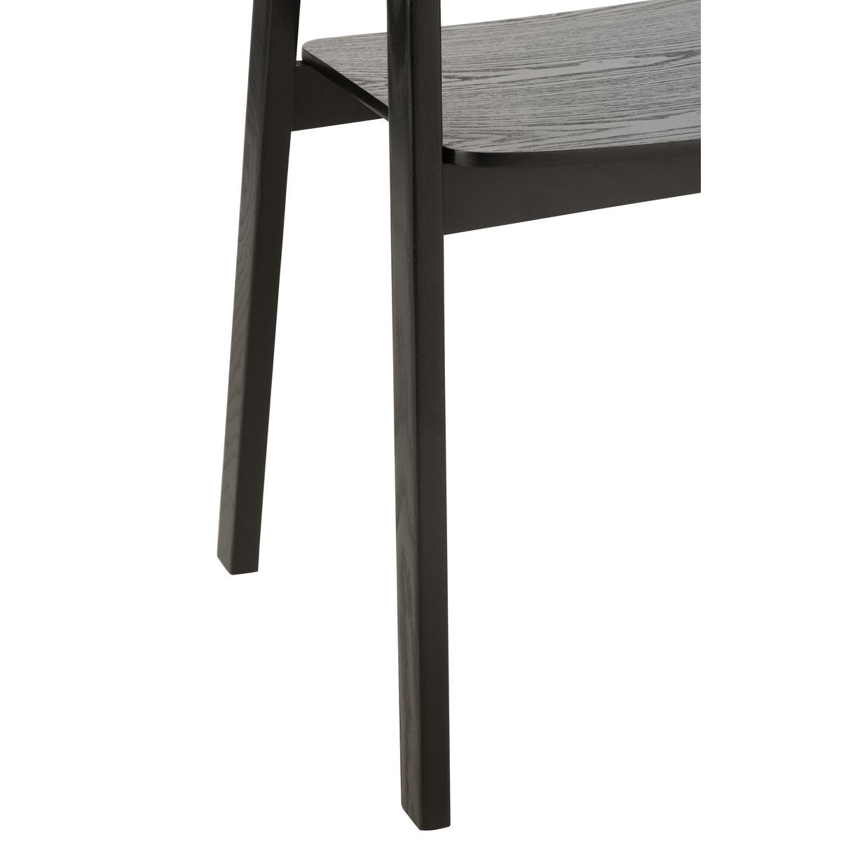 Stoel Naga Zwart – Authentiek Design met Essenhout en Touw