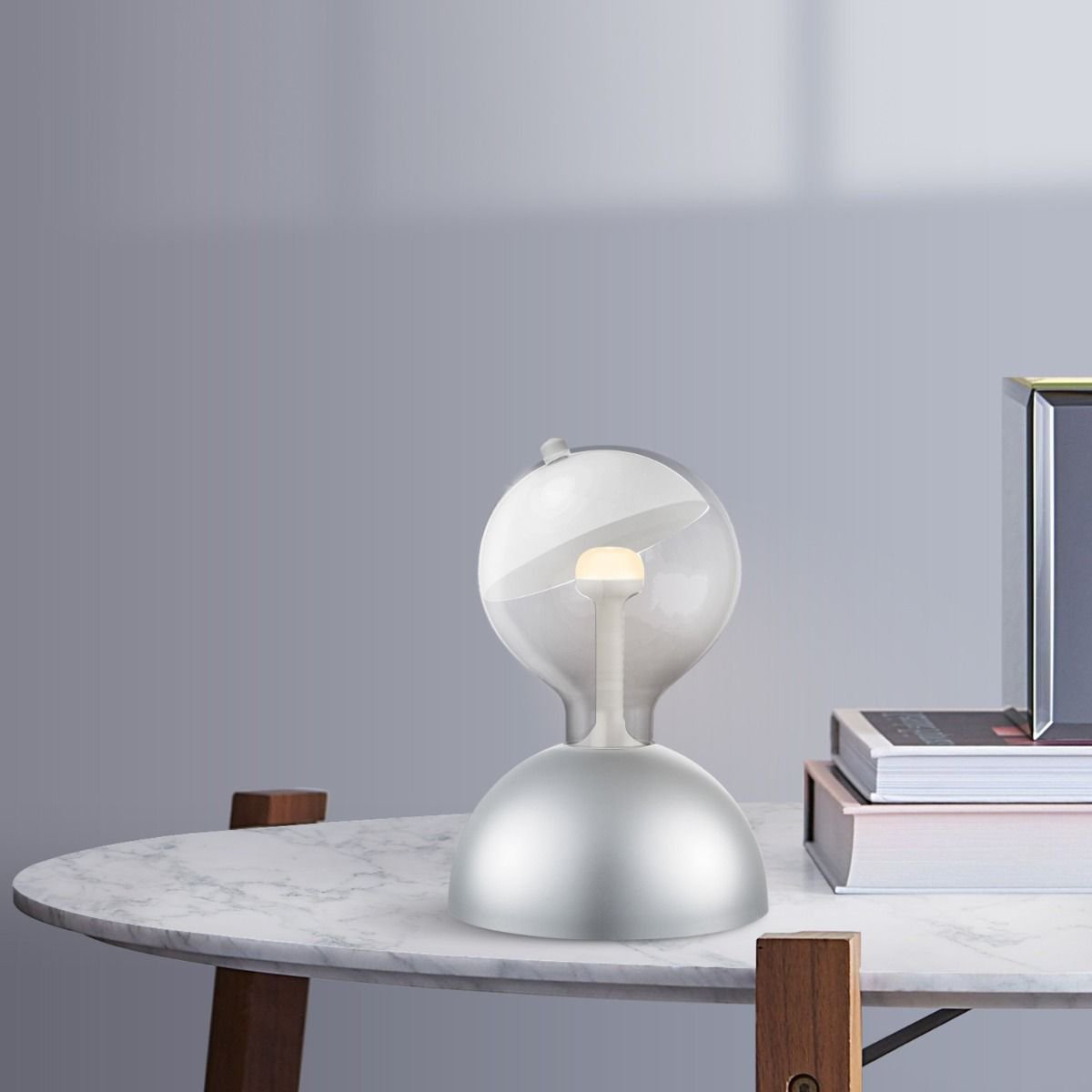 Stijlvolle Tafellamp Move Me Grijs/Wit - Innovatief Design