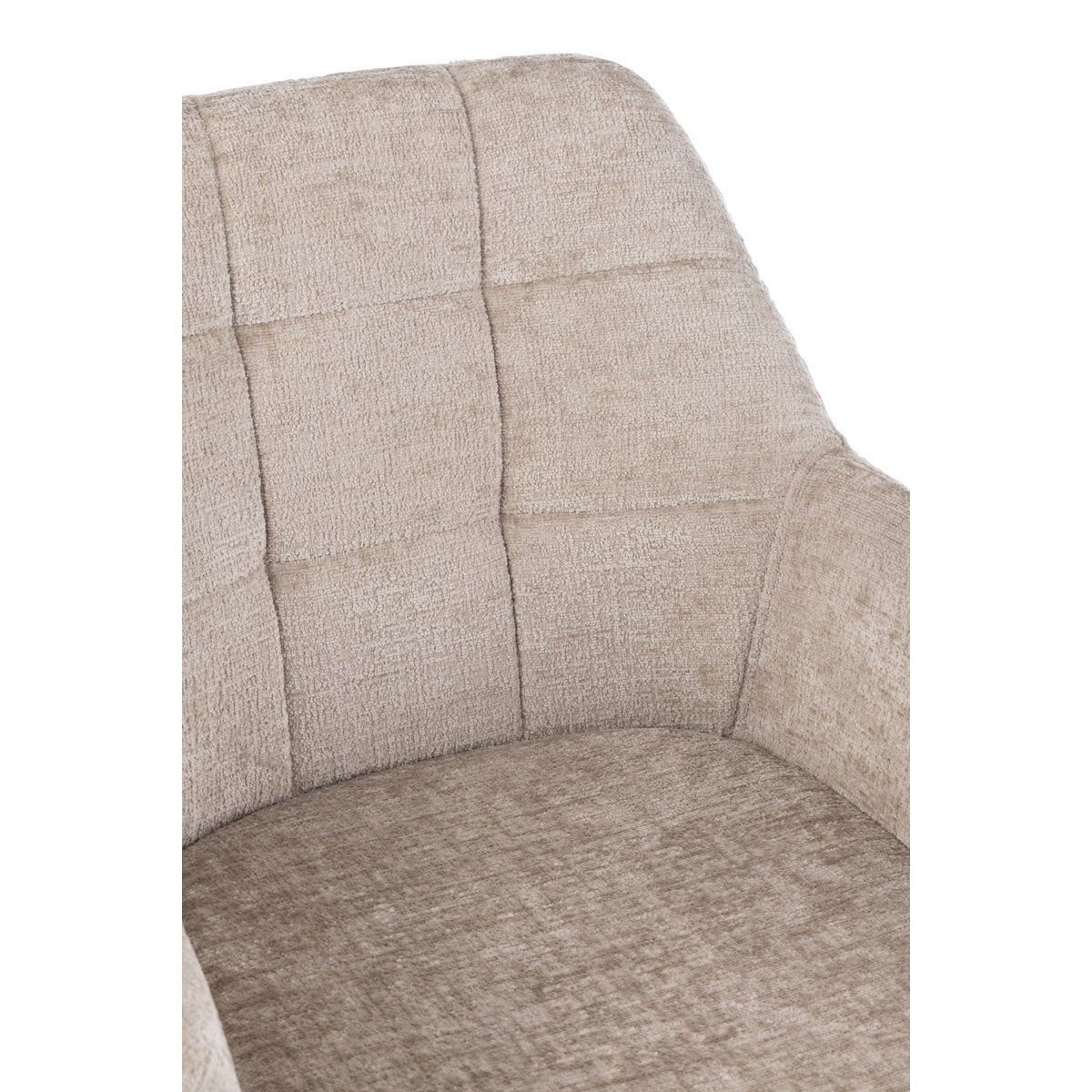 J-Line stol Louna - jern/akryl - beige/lys grå