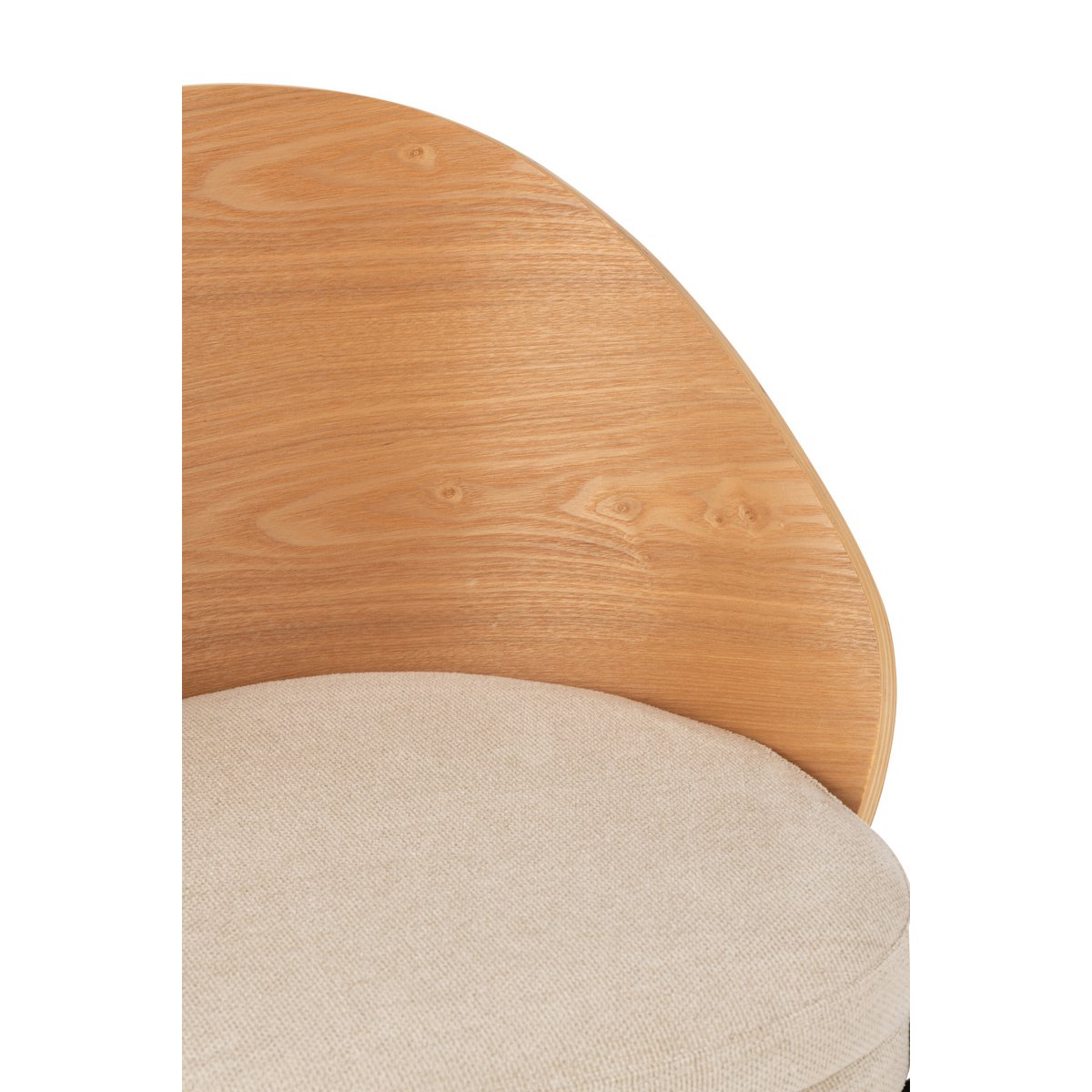 J-Line Stol Lone Krydsfiner/Metal Natur/Beige