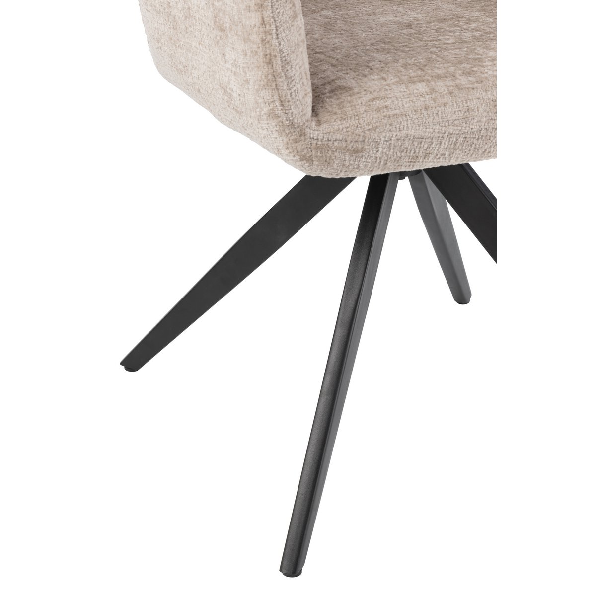 J-Line stol Louna - jern/akryl - beige/lys grå