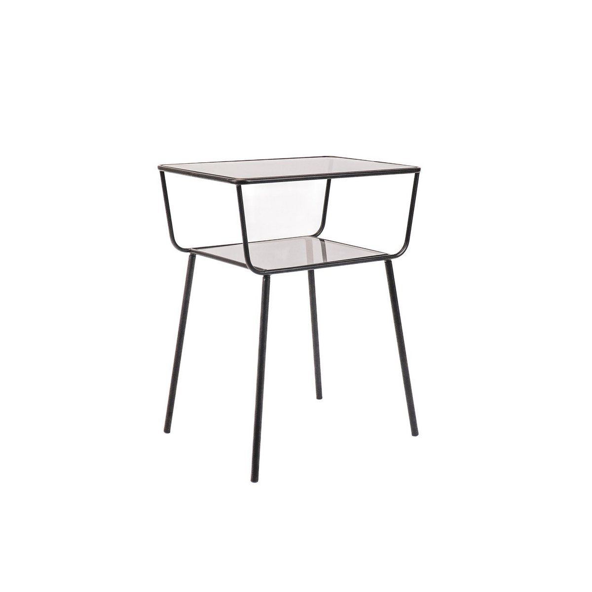 Metal Rocks Nachtkastje – Zwart – Modern en Functioneel Design