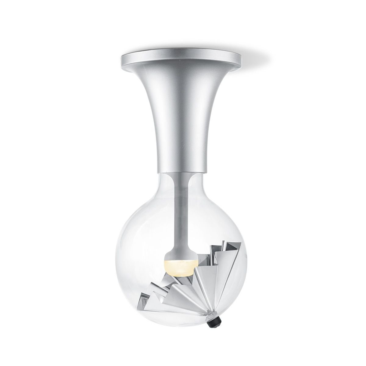 Innovatieve Plafondlamp Move Me Umbrella Zilver/Wit met Uniek Design