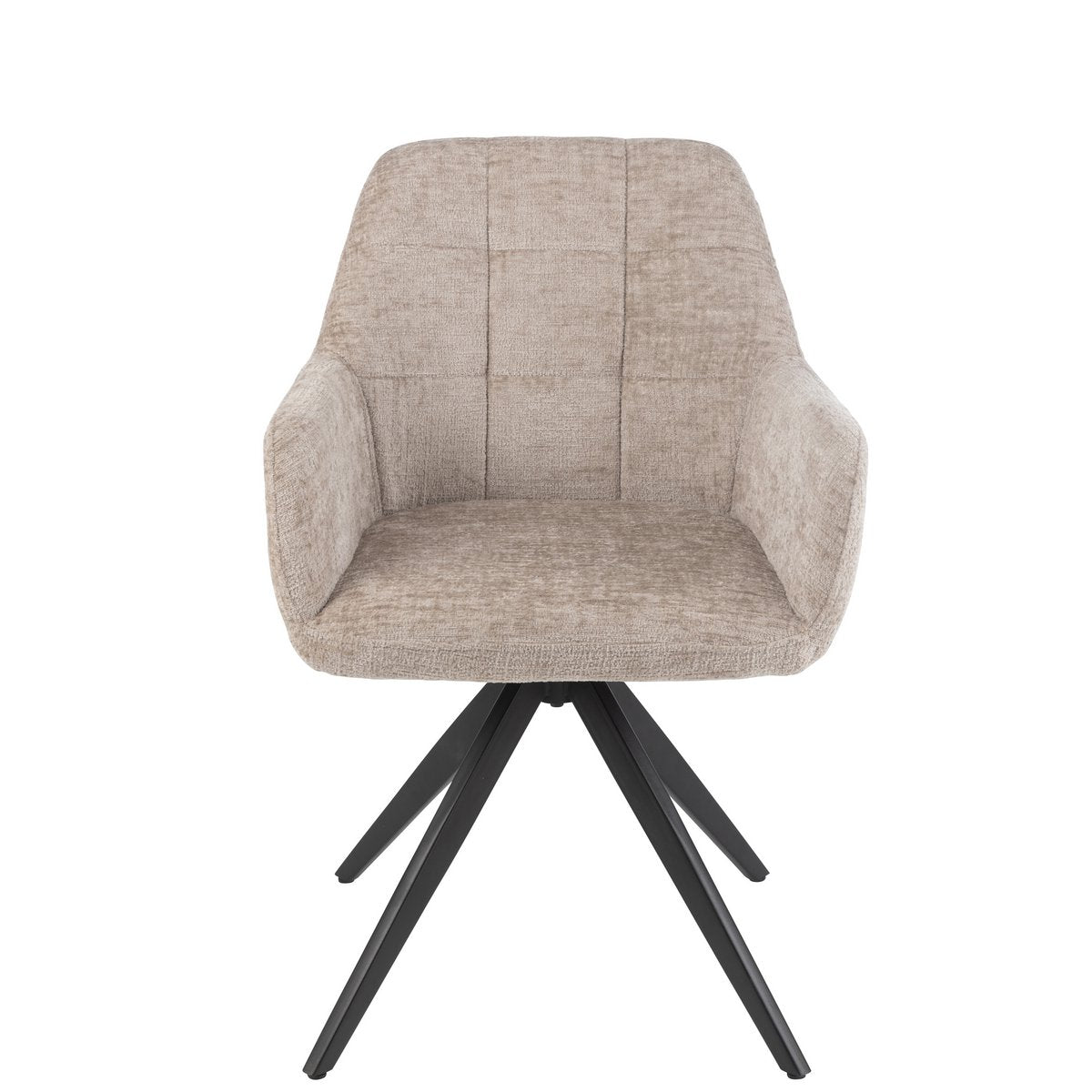 J-Line stol Louna - jern/akryl - beige/lys grå