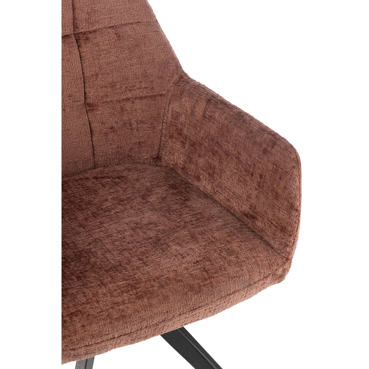 Upgrade Jouw Interieur met de Stijlvolle Louna Stoel – Bruin/Roest