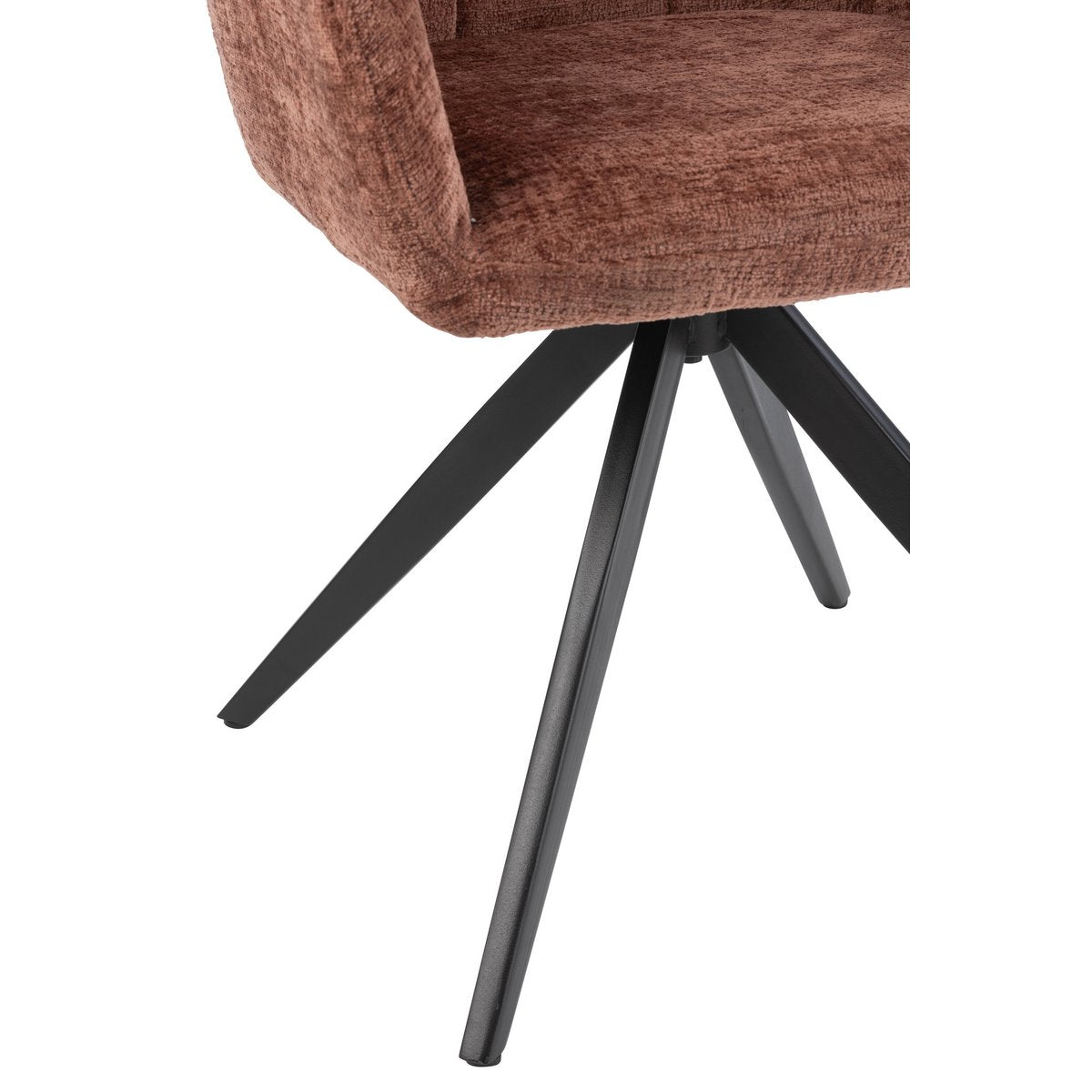 Upgrade Jouw Interieur met de Stijlvolle Louna Stoel – Bruin/Roest