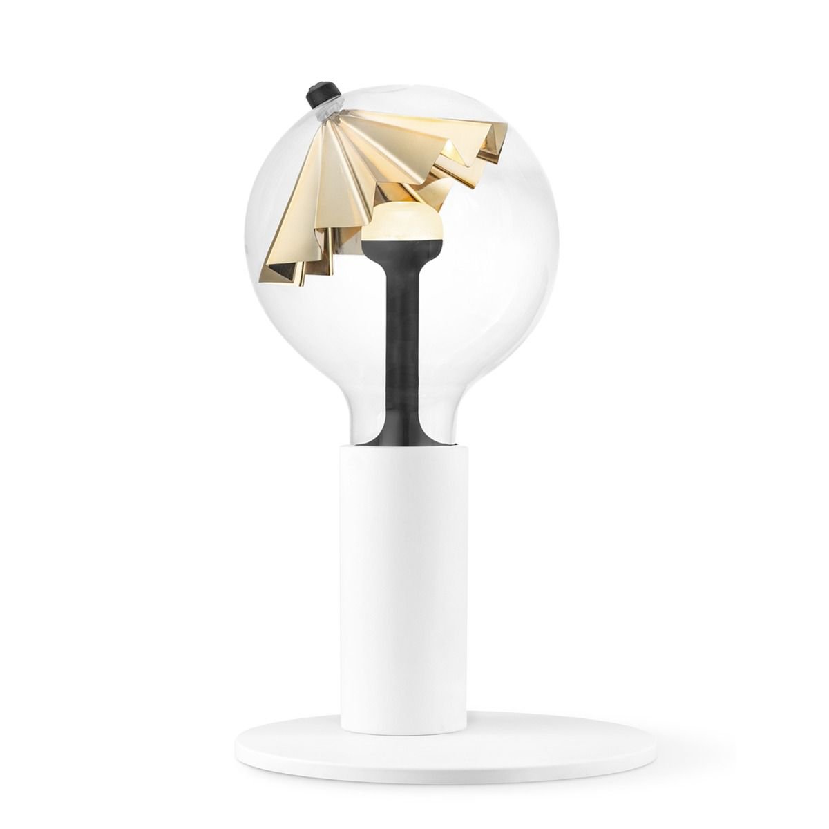 Stijlvolle Tafellamp Move Me Umbrella Slank Wit/Goud - Modern Design