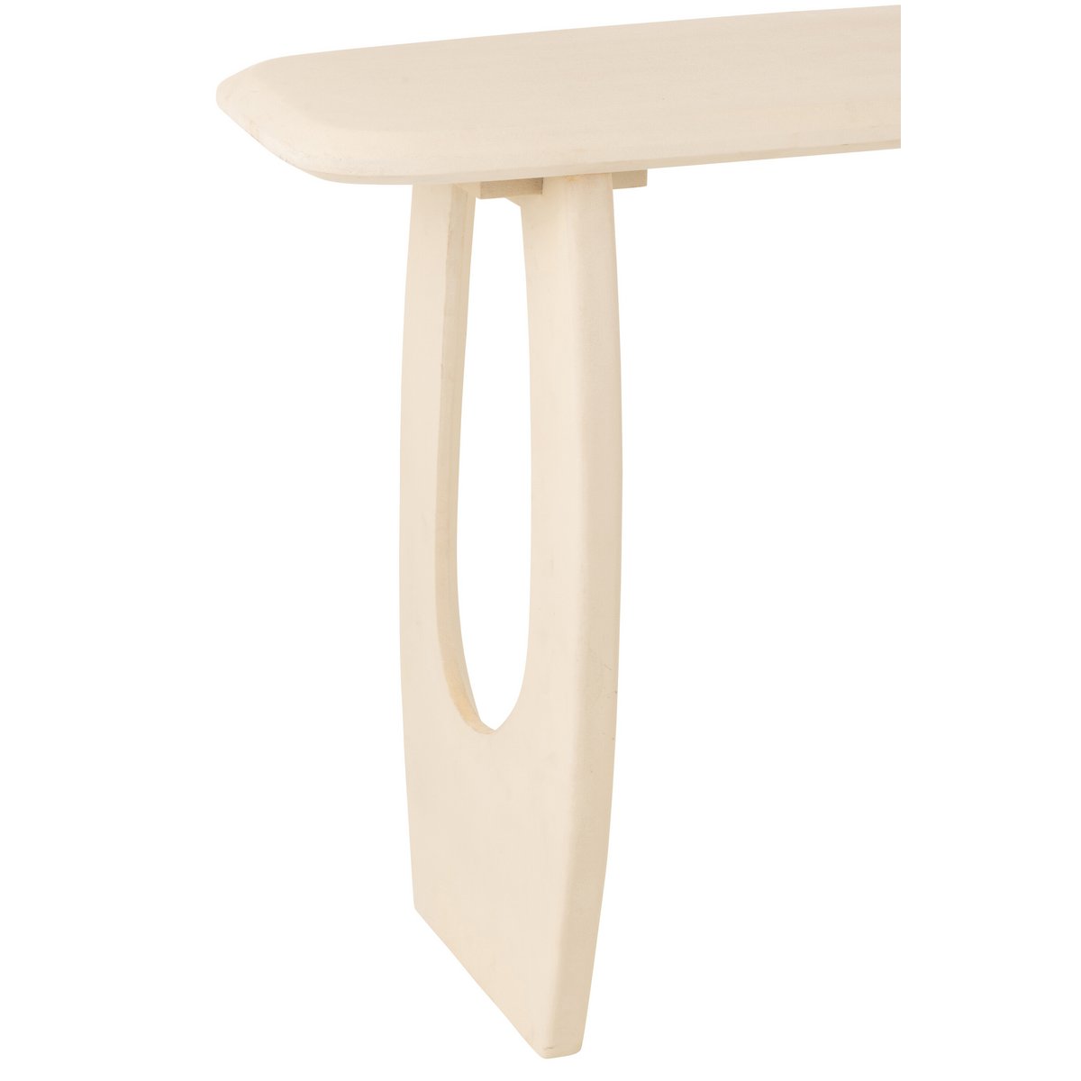 J-Line Console Mark – Mangohout & Stijlvol Wit