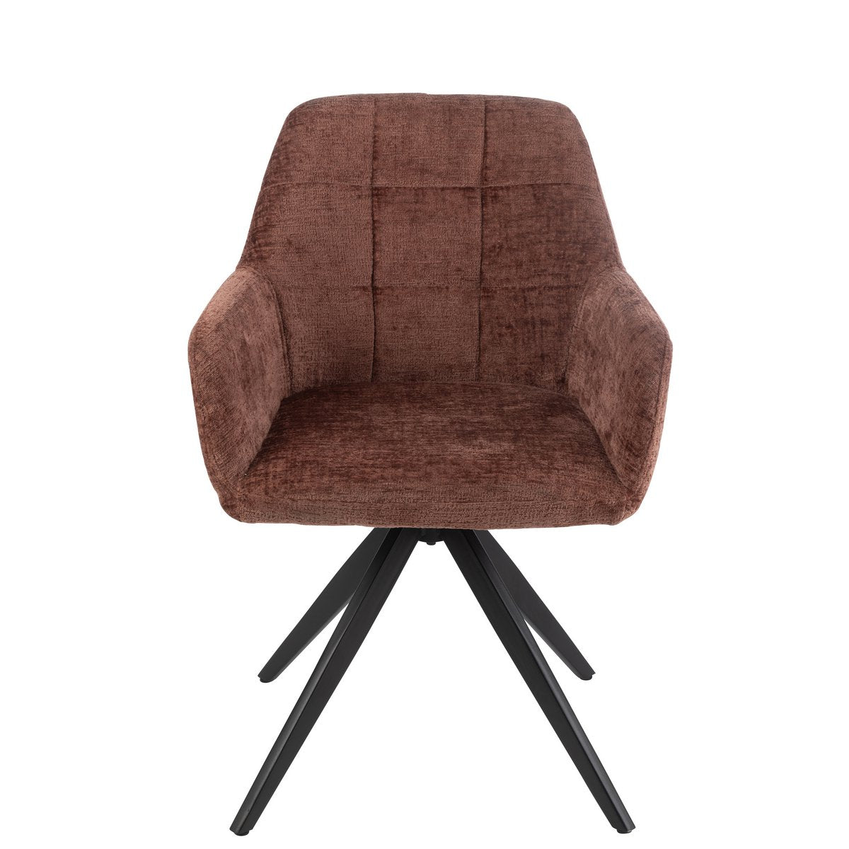 Upgrade Jouw Interieur met de Stijlvolle Louna Stoel – Bruin/Roest