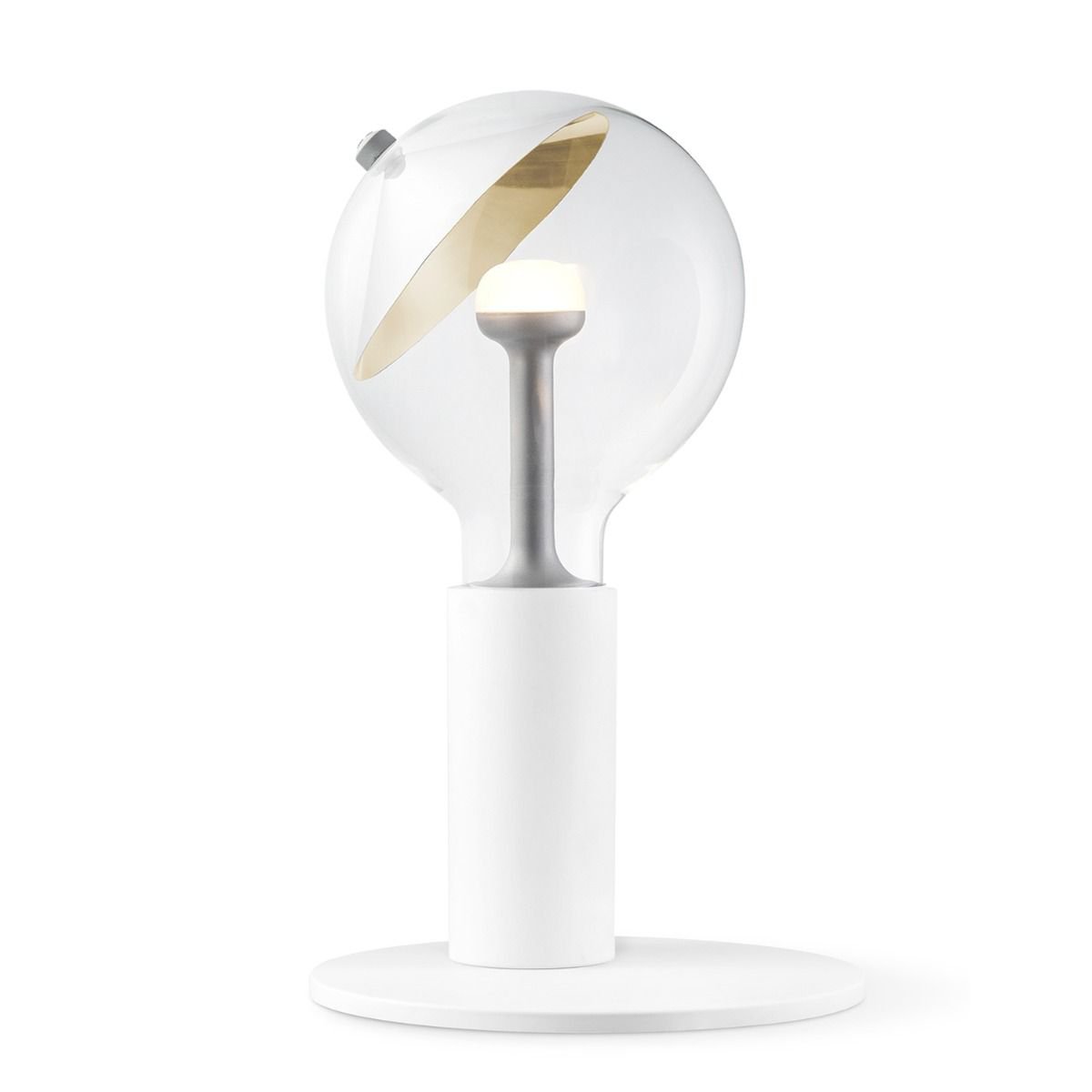 Stijlvolle Slanke Tafellamp Move Me met Innovatief Design - Wit/Goud